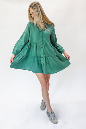 Call The Move Dress In Sage