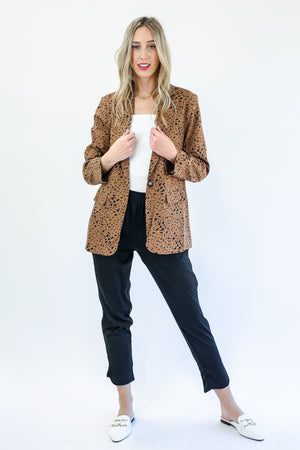 For The Record Blazer In Mocha