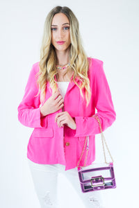 Biggest Moments Blazer In Hot Pink