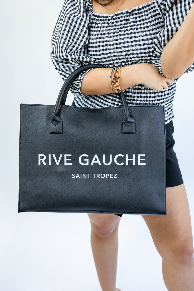 Saint Tropez Tote In Black