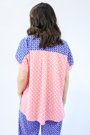 Day Dreaming Abstract Top in Pink