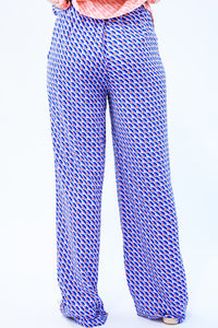 Day Dreaming Abstract Pants In Royal