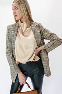 Power Move Plaid Blazer