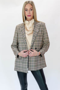 Power Move Plaid Blazer