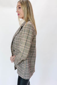 Power Move Plaid Blazer