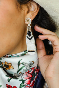 Champagne, Please Earrings In Cream