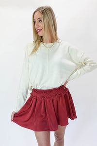 Flirty & Fabulous Skirt In Brick