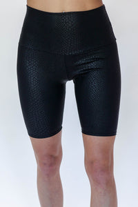 Ready To Run Snake Bike Shorts In Black