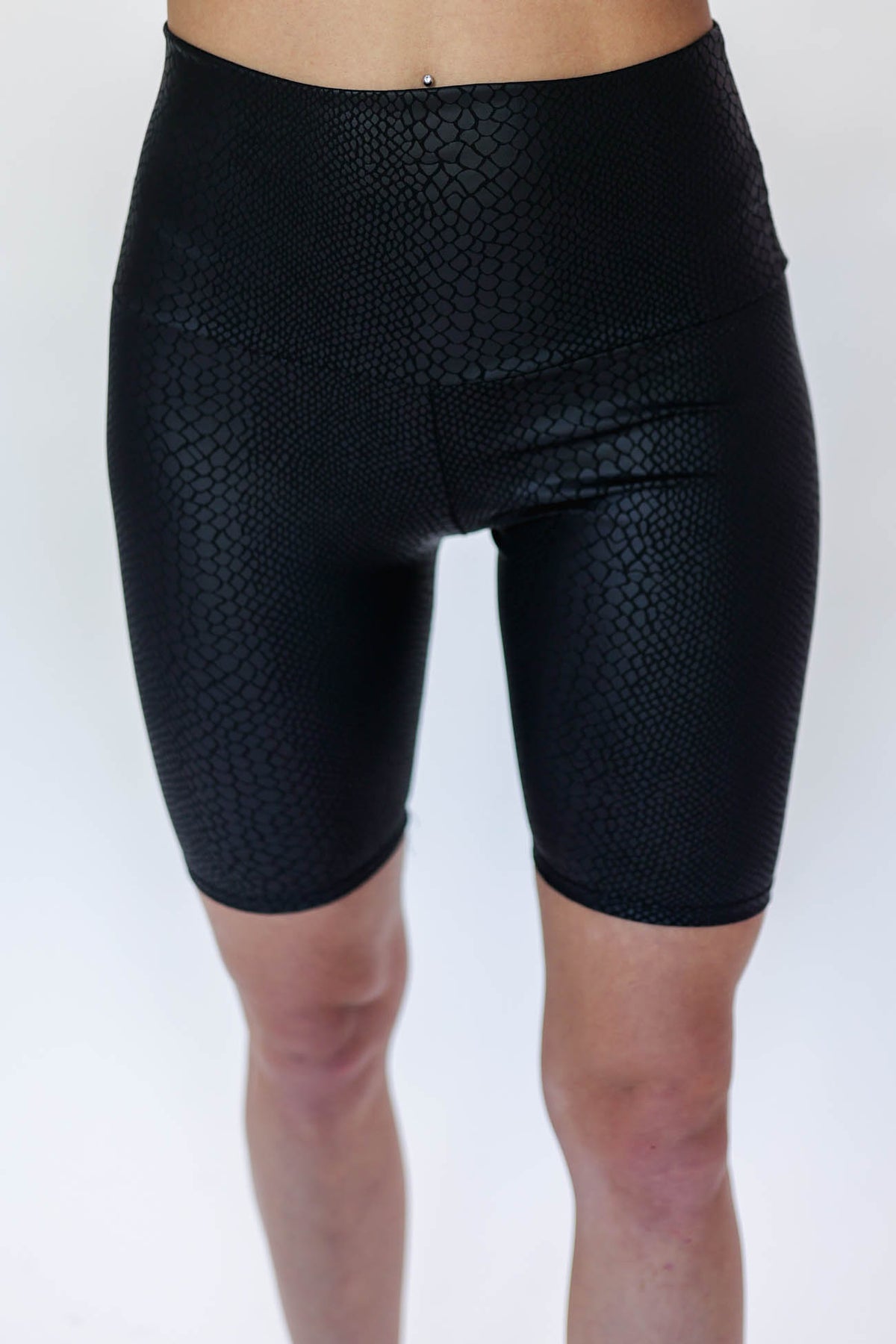 Ready To Run Snake Bike Shorts In Black