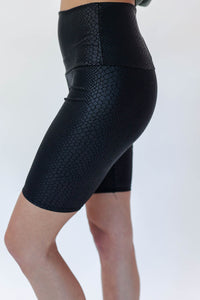 Ready To Run Snake Bike Shorts In Black