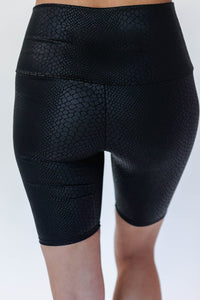 Ready To Run Snake Bike Shorts In Black