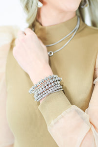 Everyday Layers Bracelet Stack In Silver