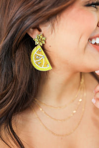 The Lemon Wedge Earrings