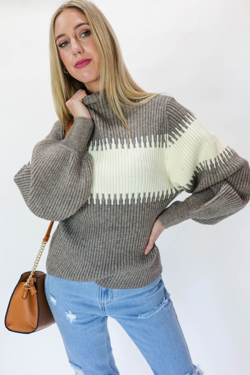 No Drama Sweater In Mocha