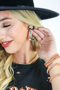 Rodeo Season Earrings In Black