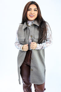 Evergreen Winter Vest In Coco Brown