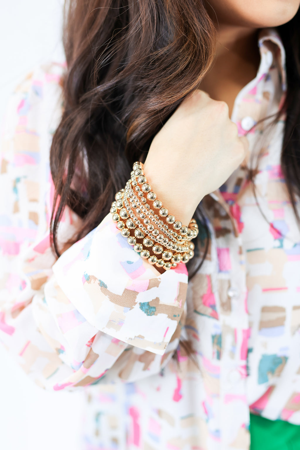 Everyday Layers Bracelet Stack In Gold