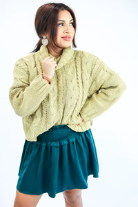 Snow Retreat Turtleneck Sweater In Honey