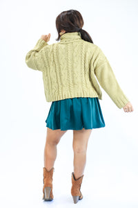 Snow Retreat Turtleneck Sweater In Honey