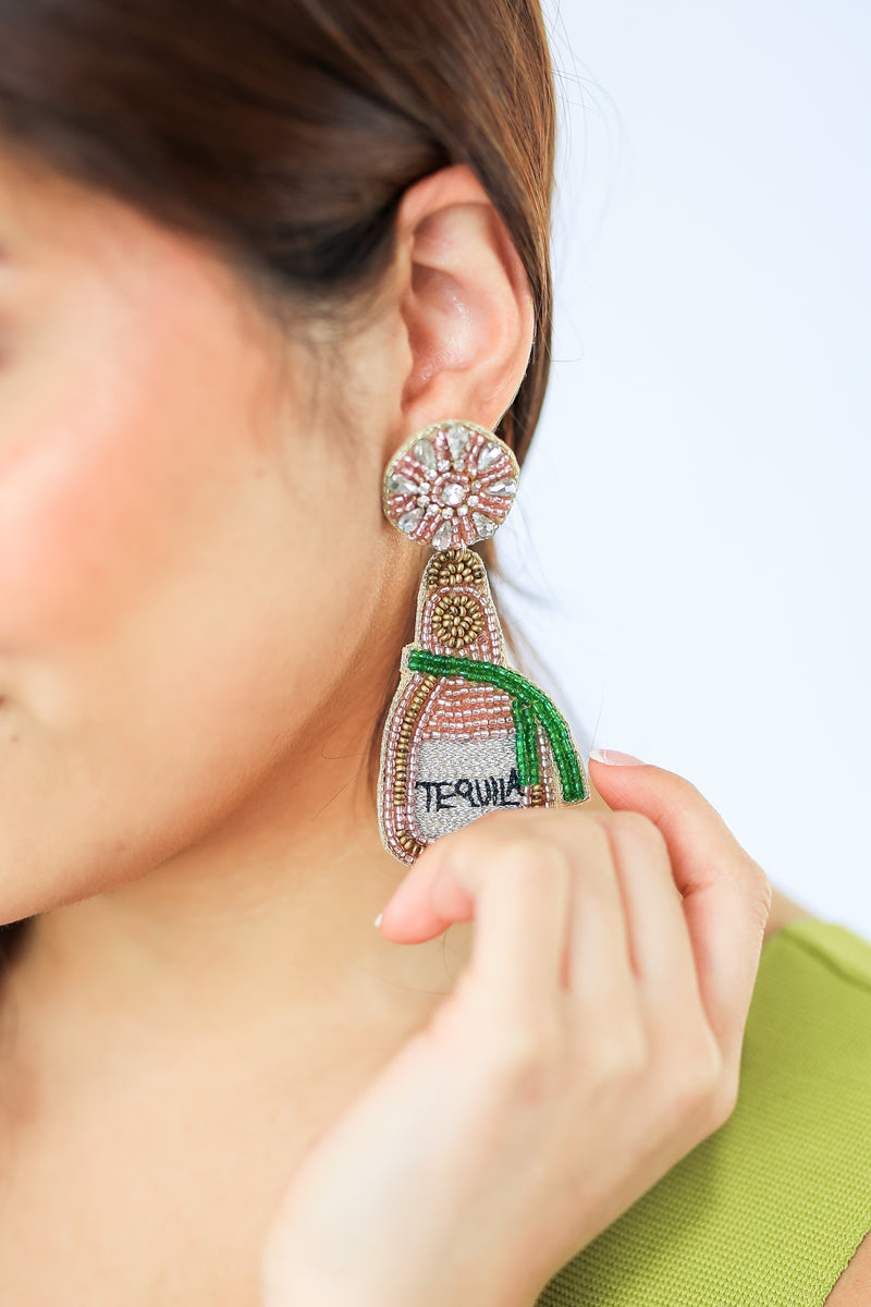 Yes, Tequila Earrings In Blush