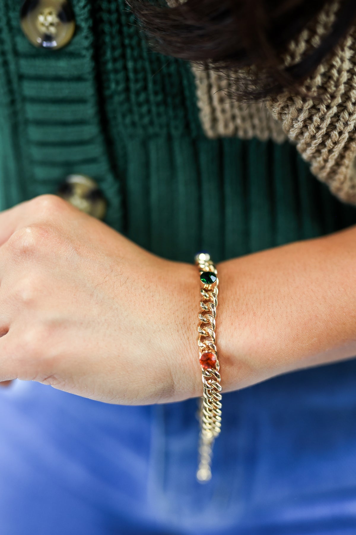 Subtle Details Chain Link Bracelet in Multi