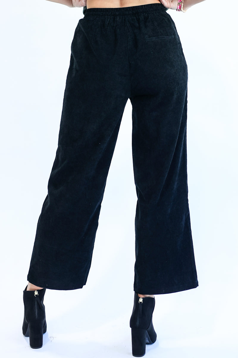 Woodland Wish Corduroy Pant In Black