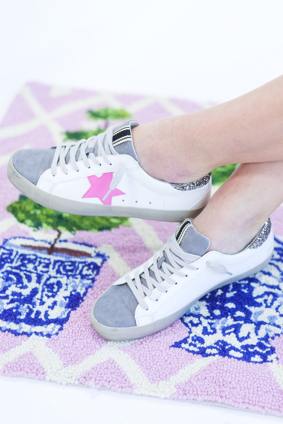 The Paris Sneaker In Pink by Shu Shop