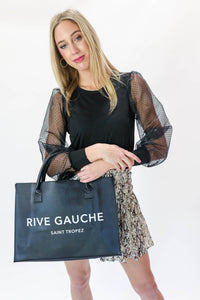 Saint Tropez Tote In Black