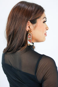 Yee Haw Boot Earrings In Brown