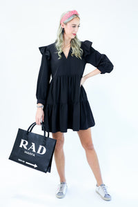 Must Be Rad Vegan Leather Tote In Black