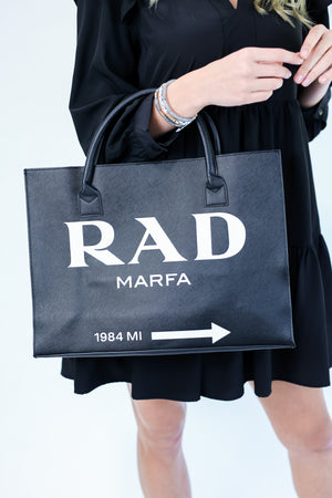 Must Be Rad Vegan Leather Tote In Black