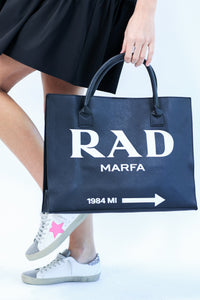 Must Be Rad Vegan Leather Tote In Black