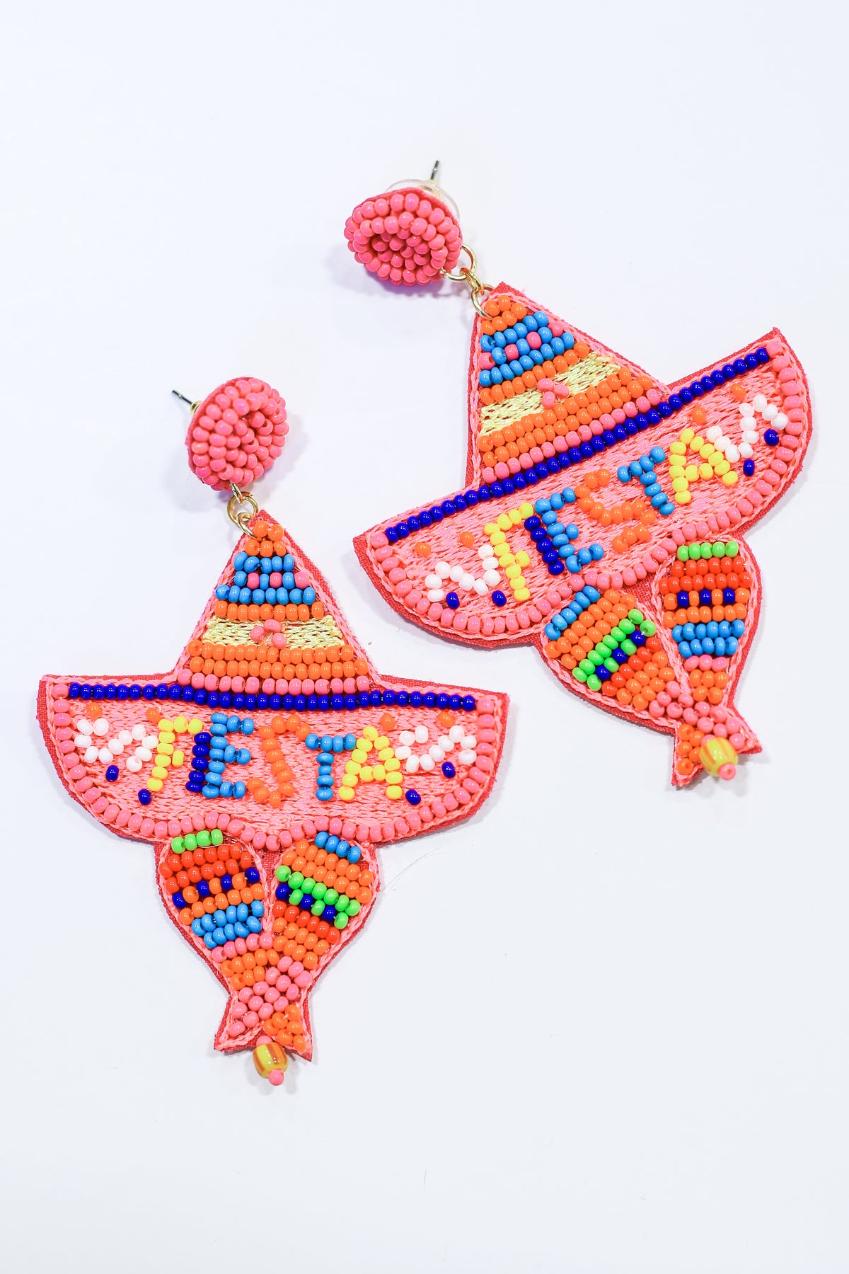 Fiesta Baby Earrings In Hot Pink