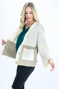 Cozy Fireside Cardigan In Cream