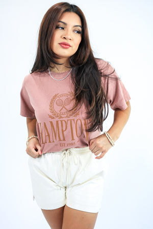 Hamptons Tennis Tee In Brick