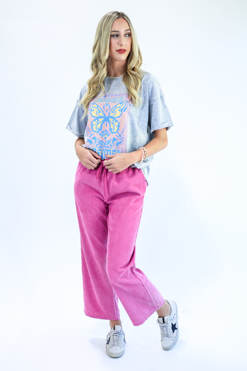 Woodland Wish Corduroy Pant In Orchid