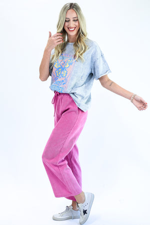 Woodland Wish Corduroy Pant In Orchid