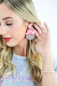 Cowgirl Disco Earrings In Pink