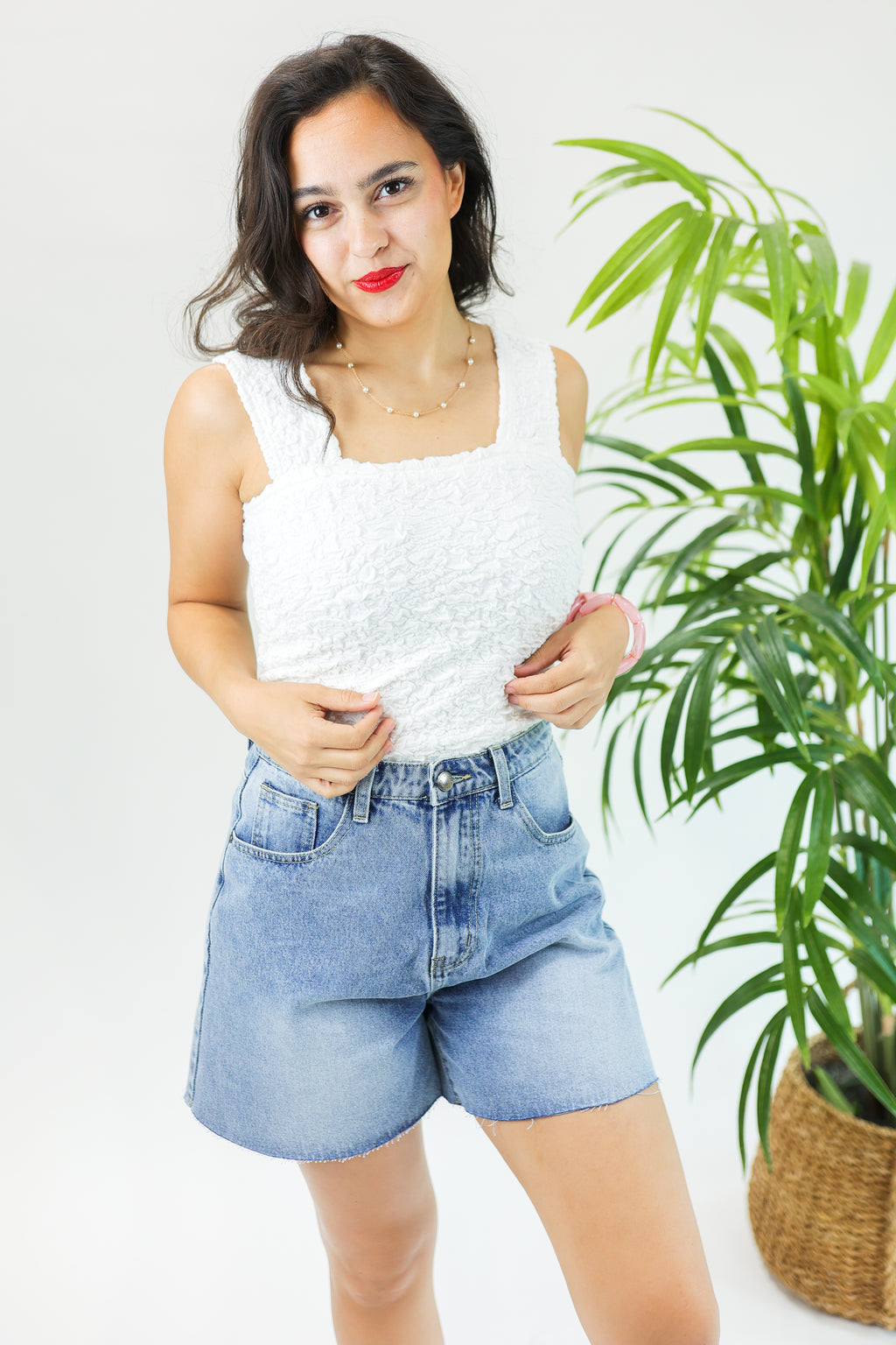 The Anna Boyfriend Denim Shorts