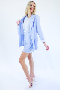 Montauk Status Blazer Set In Blue