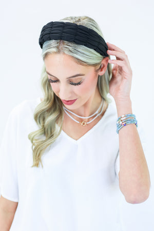 Sporty Vibe Headband In Black