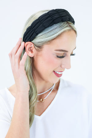 Sporty Vibe Headband In Black