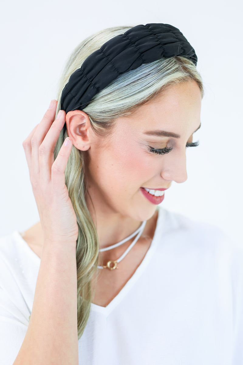 Sporty Vibe Headband In Black