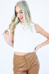 Sweet Dreams Knit Top In White