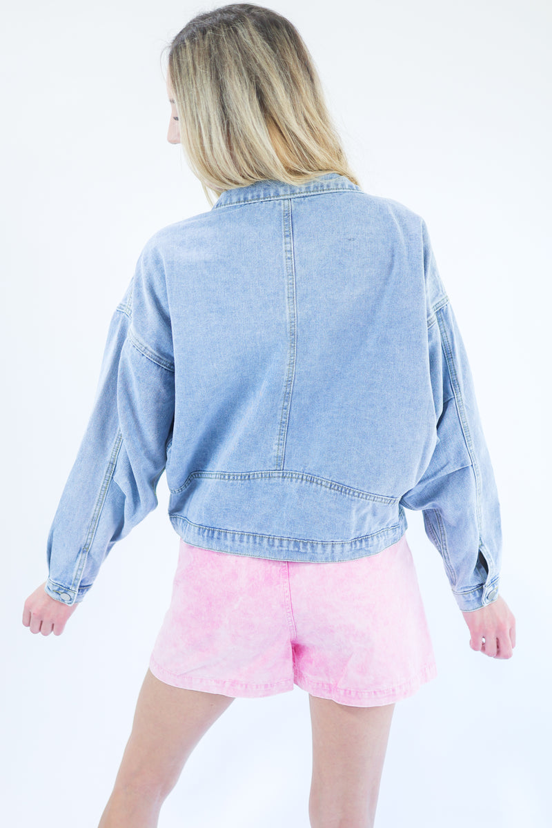 No Limits Dolman Denim Jacket