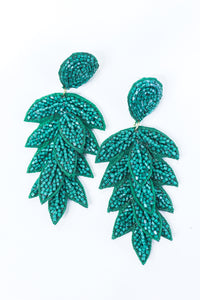 Shining Bright Earrings In Green