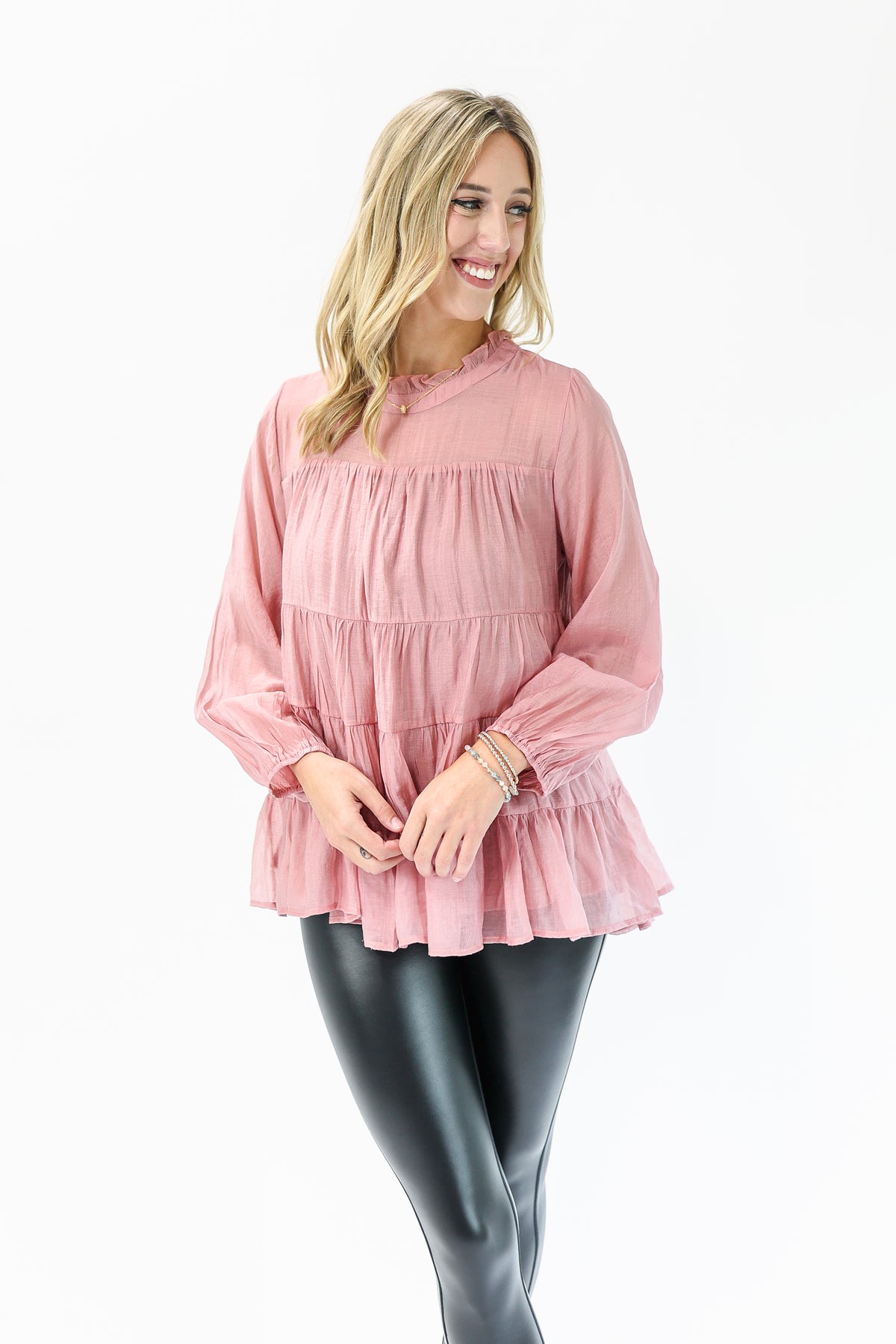 Mountain Dreams Shift Top In Mauve