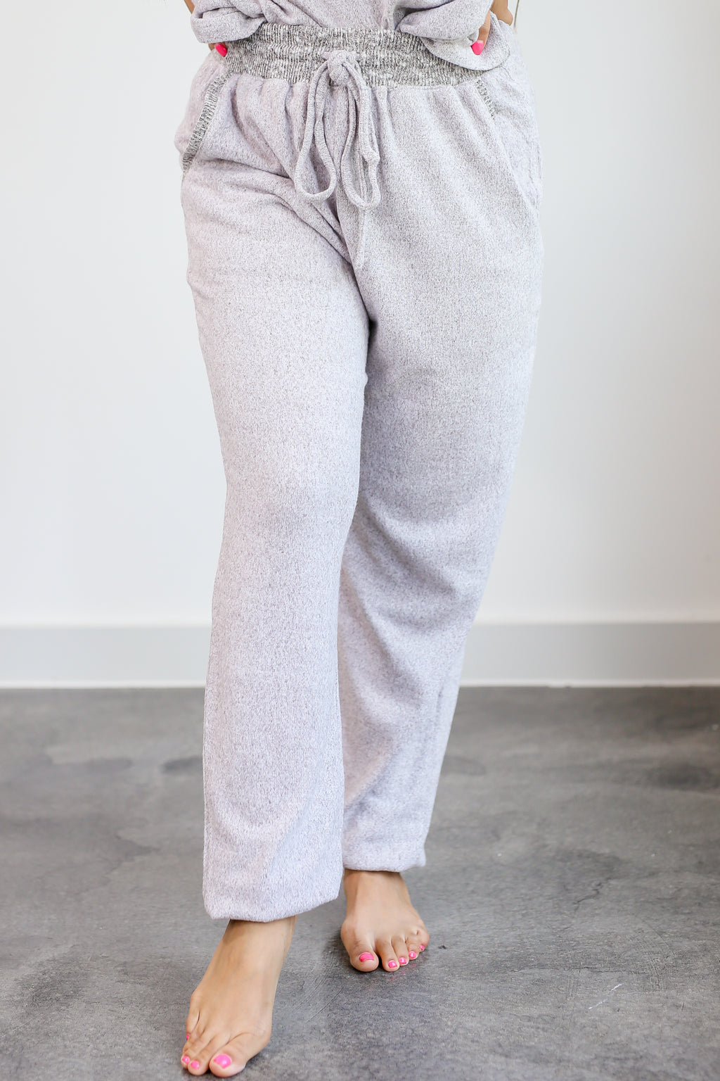 Cozy Daze Joggers In Heather Grey